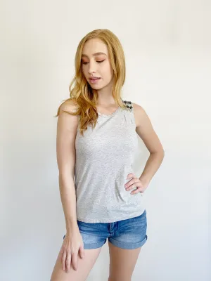 J. Crew Jewel Gray Muscle Tank Top XS