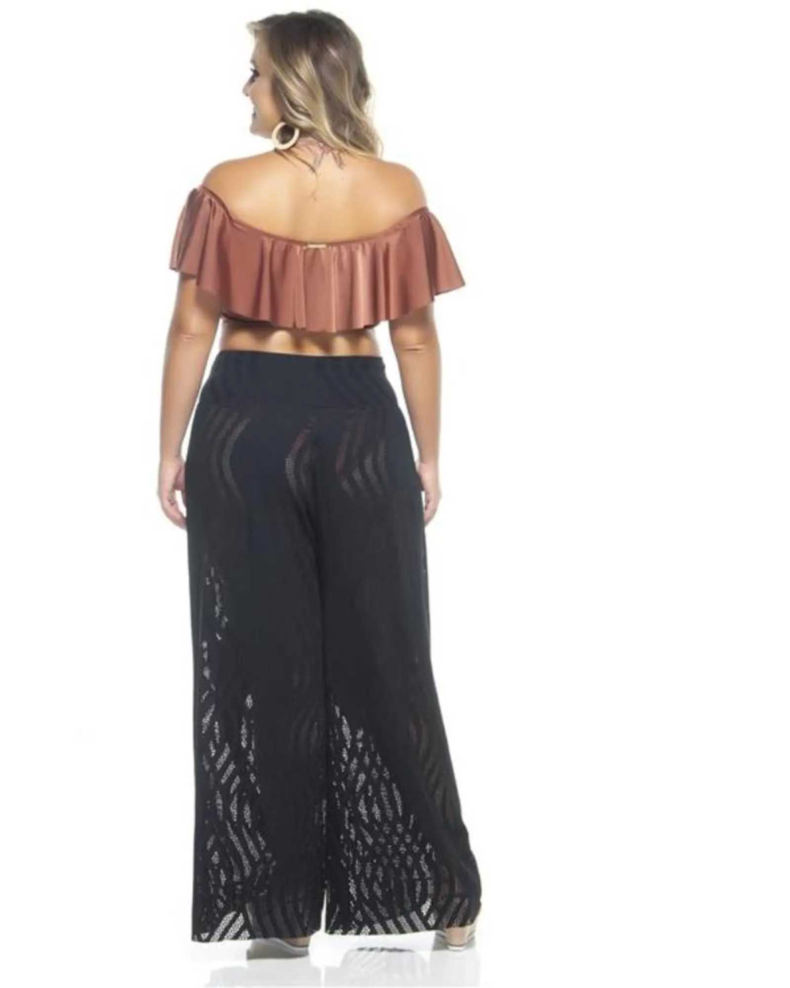 Laced Pants | Black Wave Lace