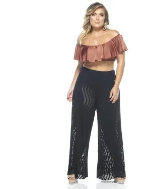 Laced Pants | Black Wave Lace