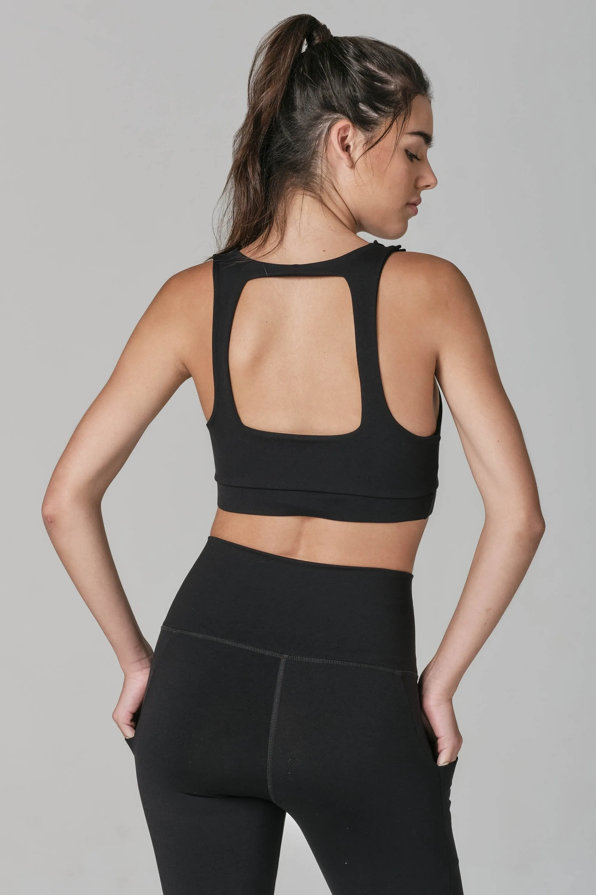 Legend Dairy Black-S Sports Bra