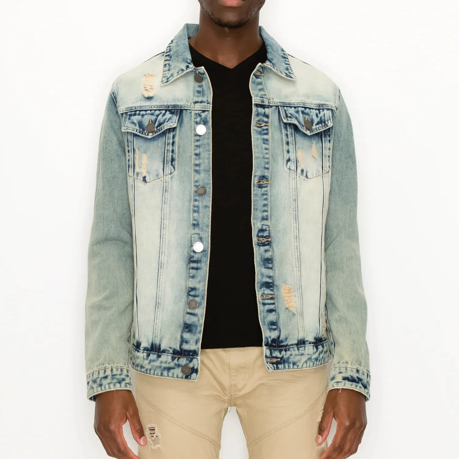 Lion Denim Jacket - Desert Blue