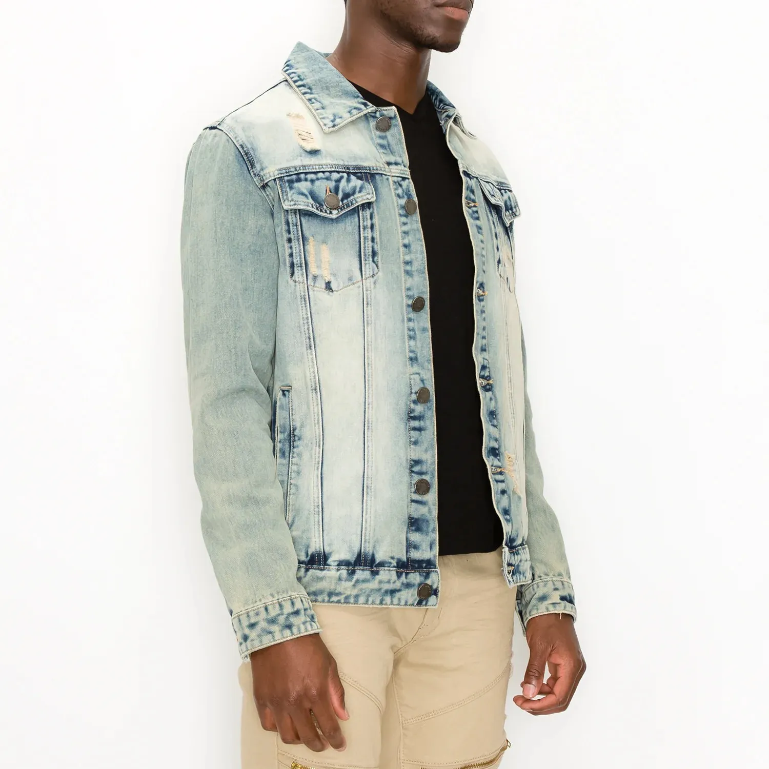Lion Denim Jacket - Desert Blue