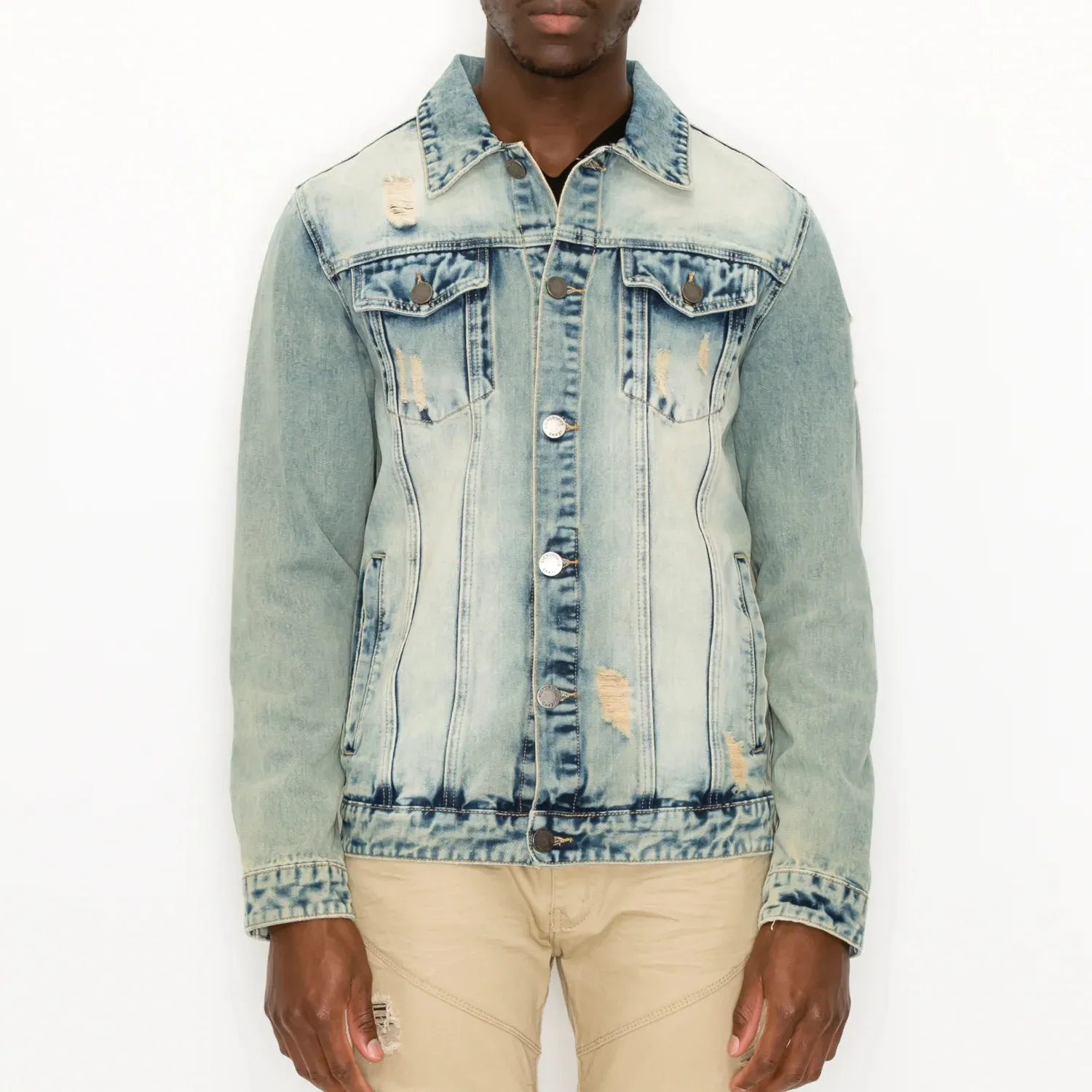 Lion Denim Jacket - Desert Blue