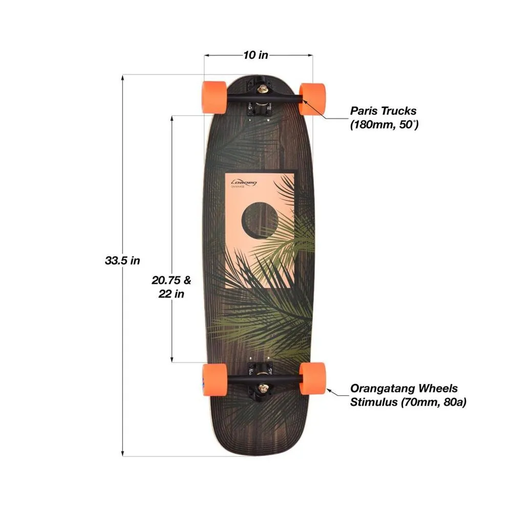 Loaded Boards Omakase Palm 33" Cruiser Longboard
