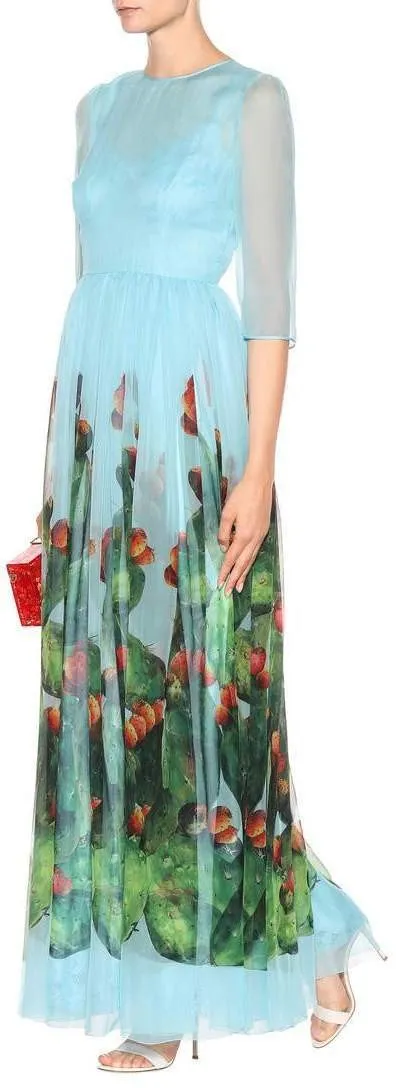 Long Printed Dress