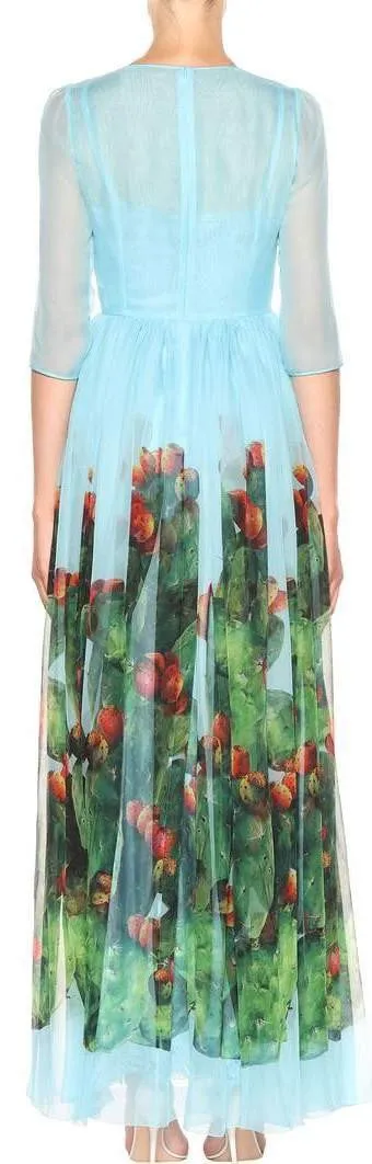 Long Printed Dress