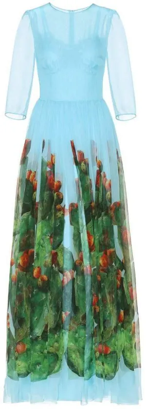 Long Printed Dress
