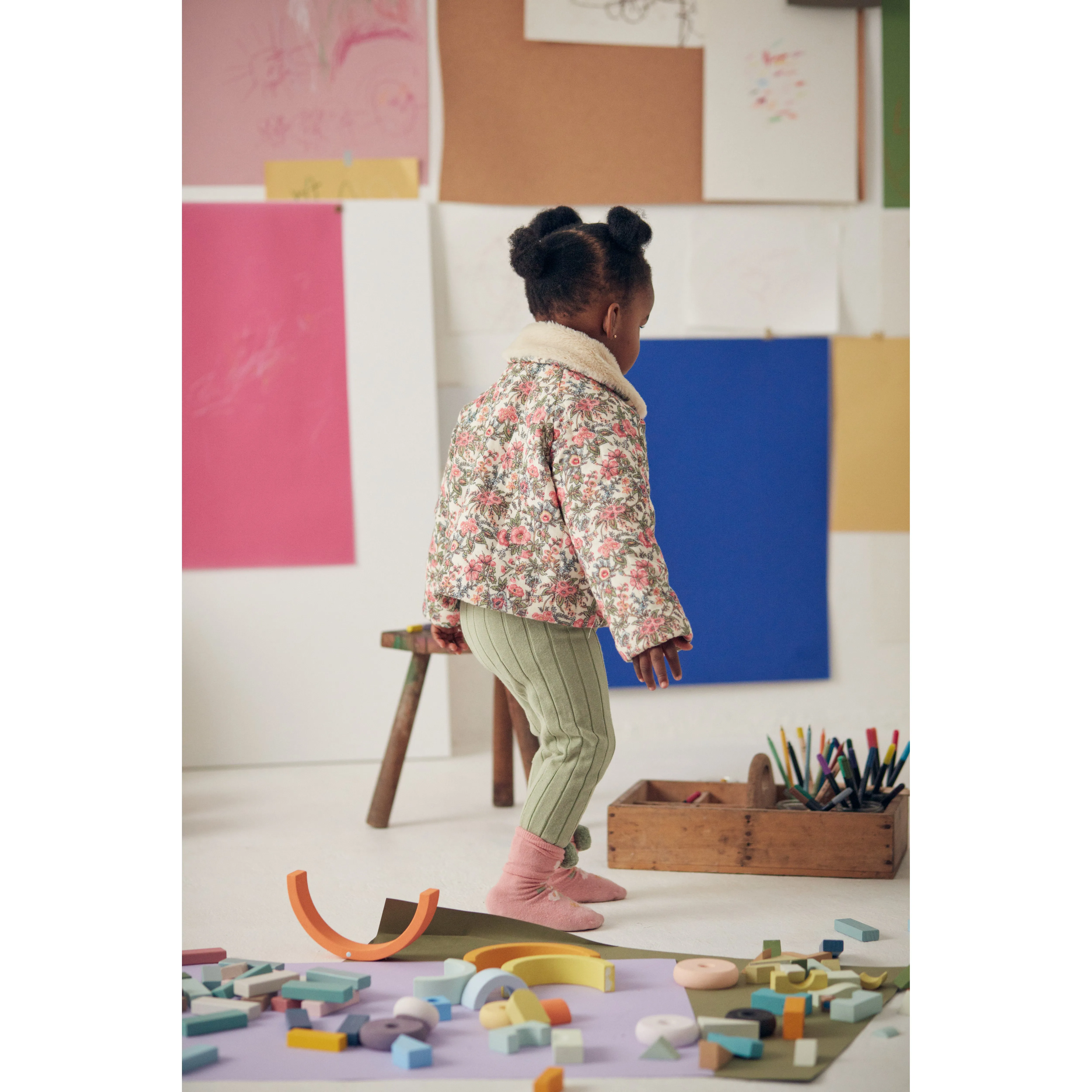 Louise Misha Leggings Moldavia - Cotton - Sauge