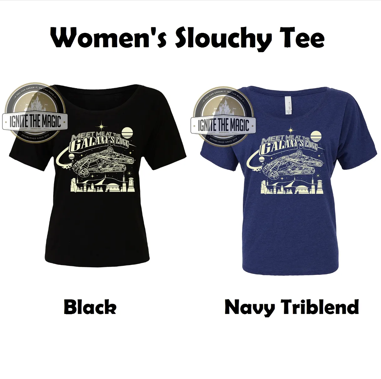 Meet Me at Galaxy's Edge - Women's Tanks   Tees