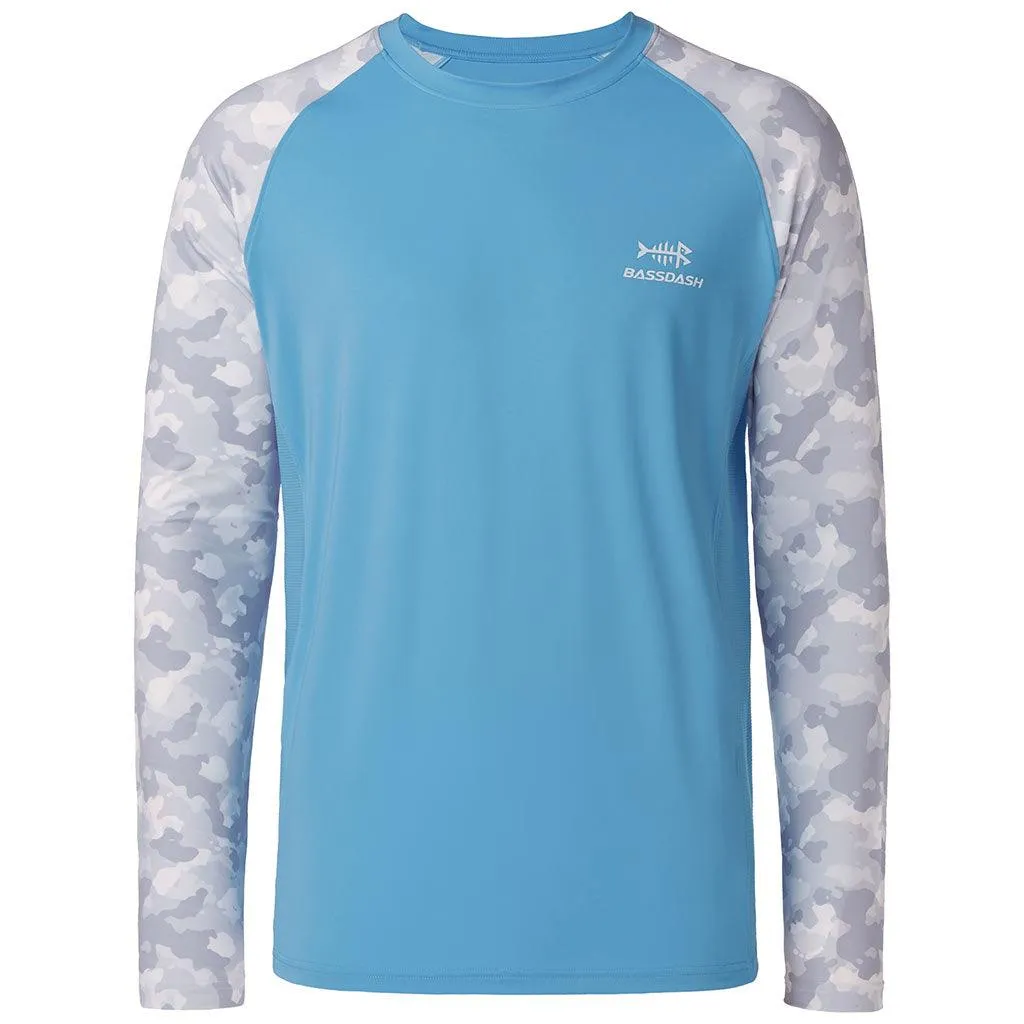Men's UPF 50  Camo Long Sleeve Fishing Shirt FS08M