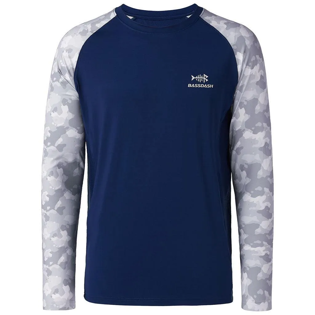 Men's UPF 50  Camo Long Sleeve Fishing Shirt FS08M