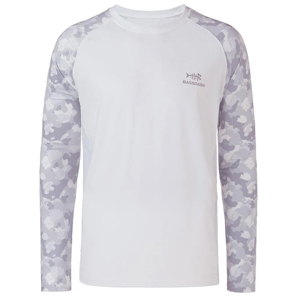 Men's UPF 50  Camo Long Sleeve Fishing Shirt FS08M