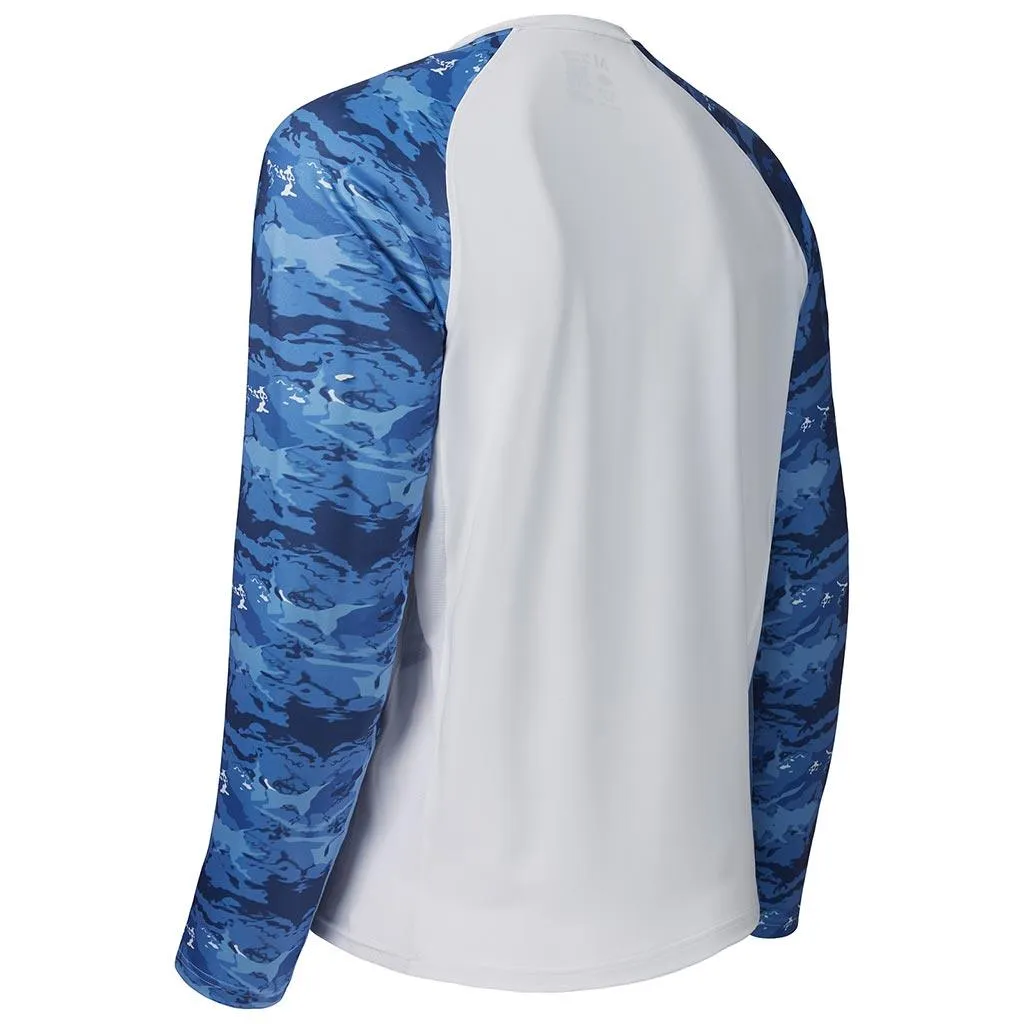 Men's UPF 50  Camo Long Sleeve Fishing Shirt FS08M