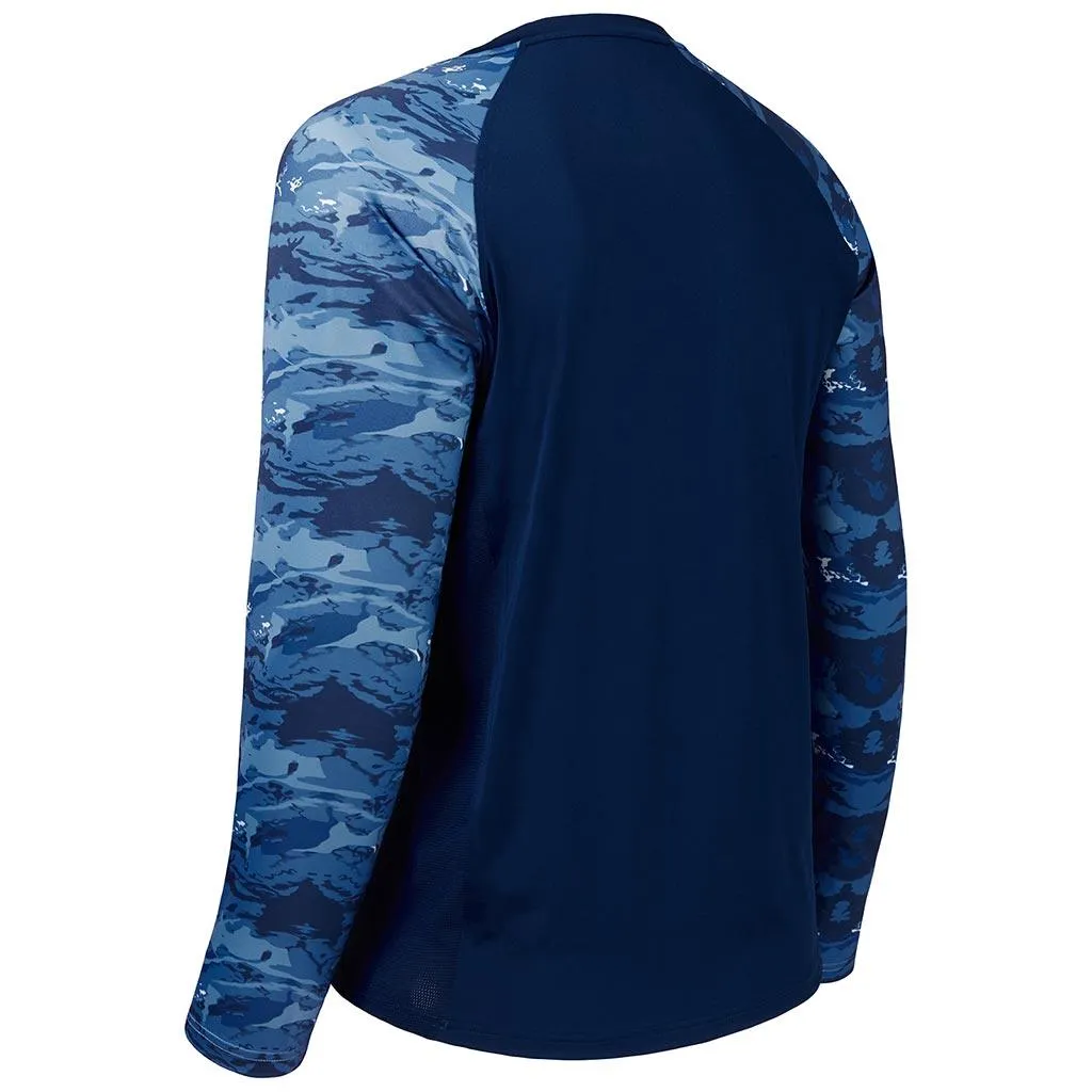 Men's UPF 50  Camo Long Sleeve Fishing Shirt FS08M