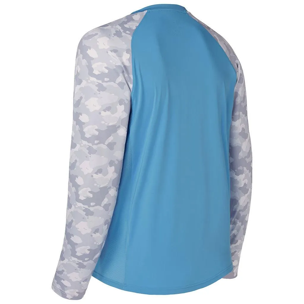 Men's UPF 50  Camo Long Sleeve Fishing Shirt FS08M