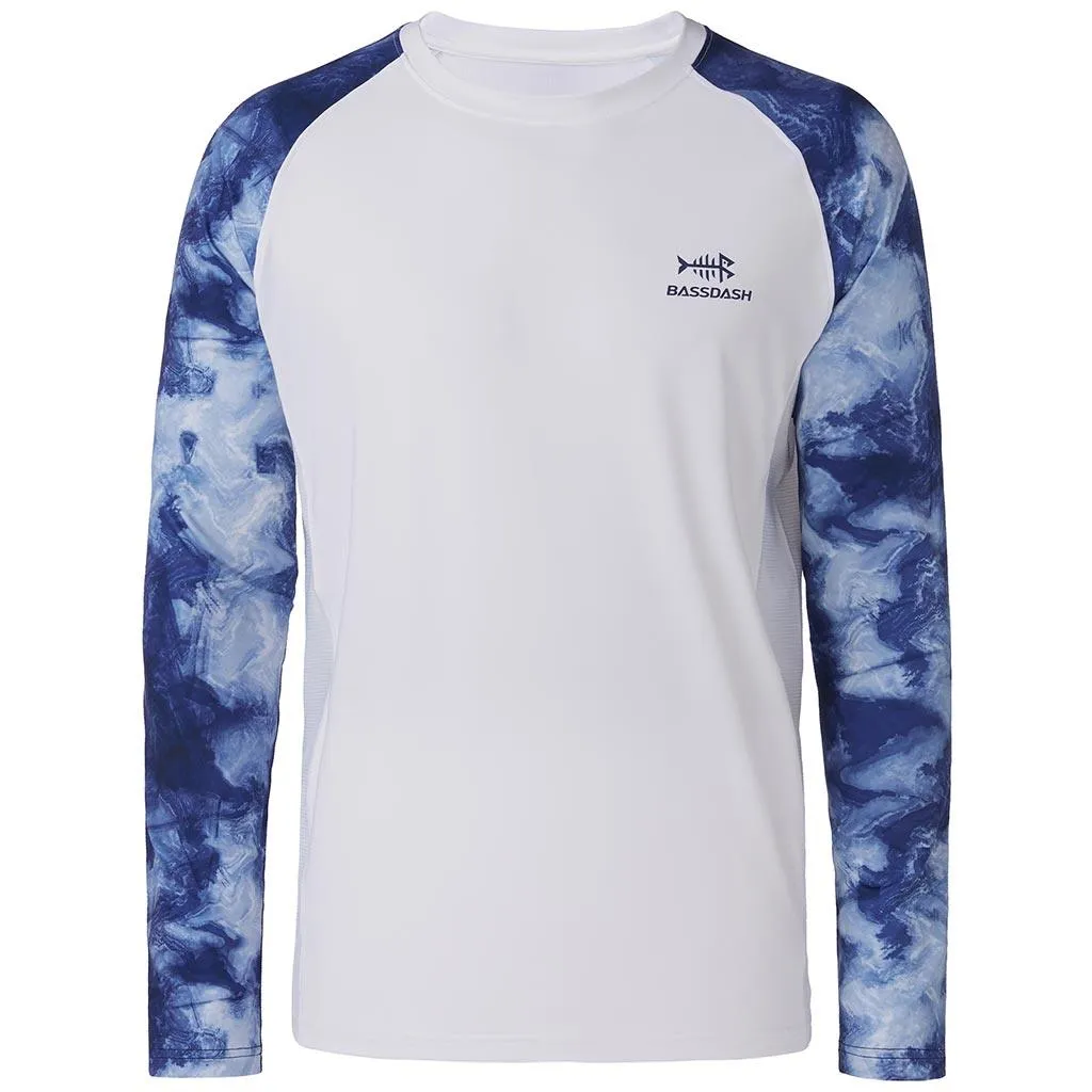 Men's UPF 50  Camo Long Sleeve Fishing Shirt FS08M