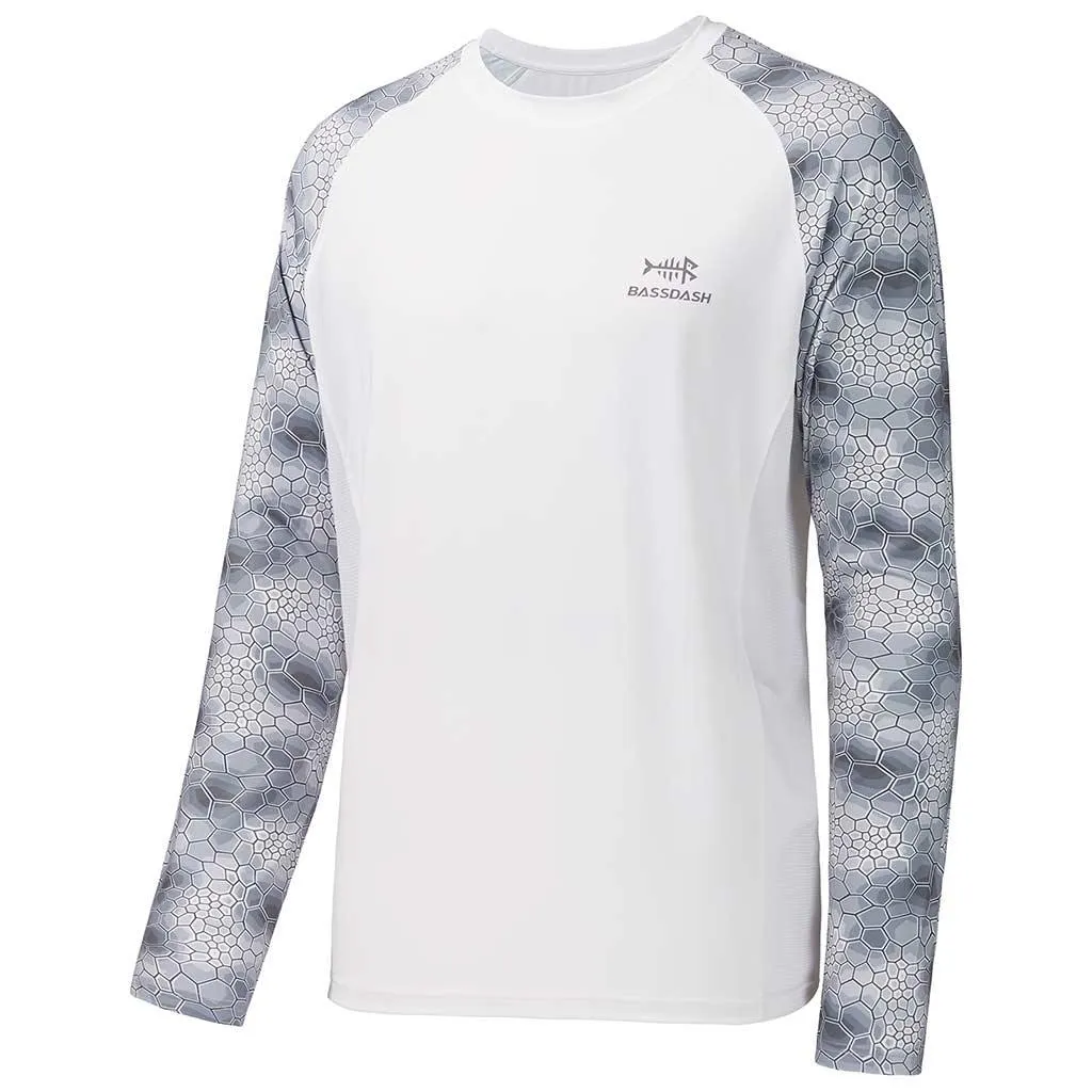 Men's UPF 50  Camo Long Sleeve Fishing Shirt FS08M