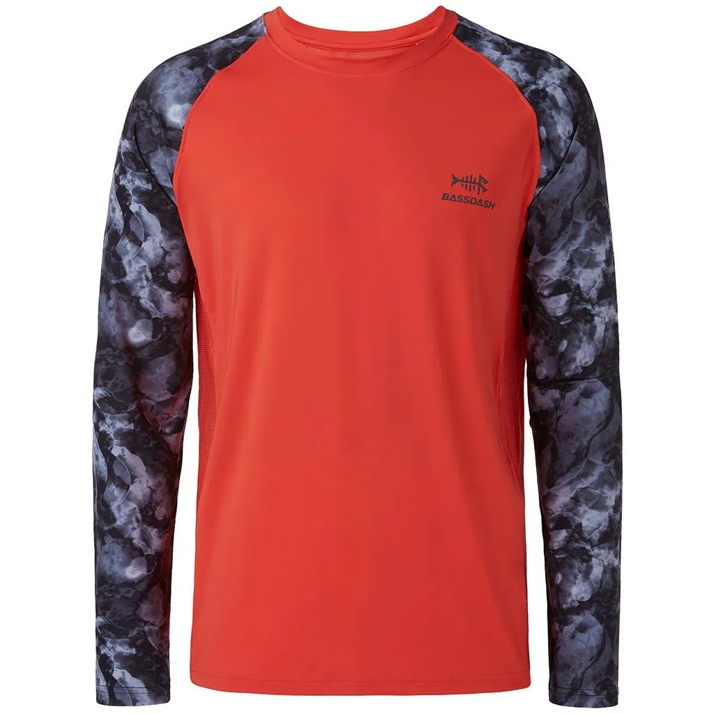 Men's UPF 50  Camo Long Sleeve Fishing Shirt FS08M