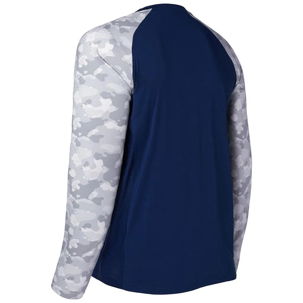 Men's UPF 50  Camo Long Sleeve Fishing Shirt FS08M