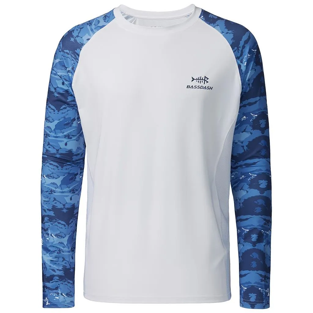 Men's UPF 50  Camo Long Sleeve Fishing Shirt FS08M