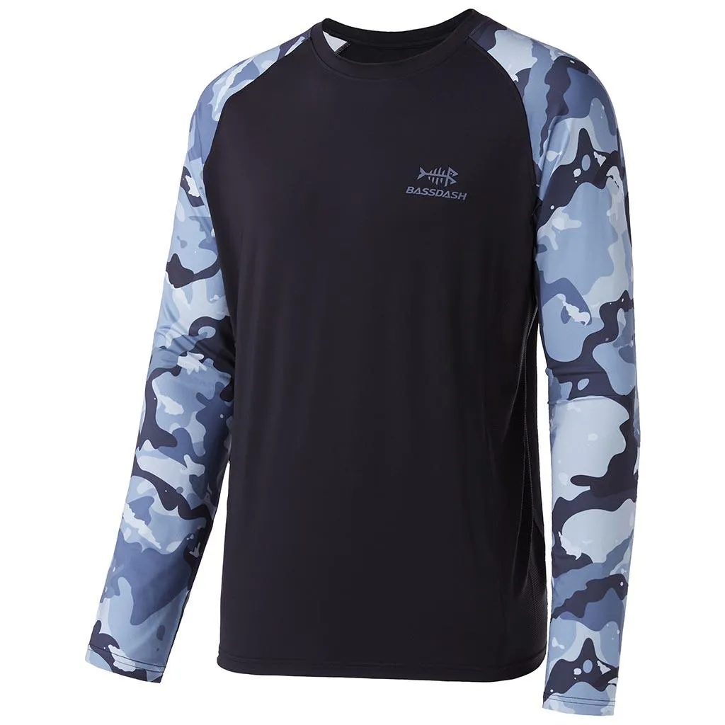 Men's UPF 50  Camo Long Sleeve Fishing Shirt FS08M