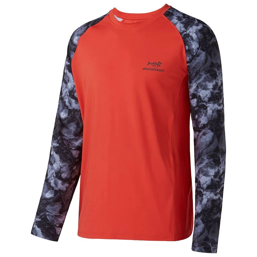 Men's UPF 50  Camo Long Sleeve Fishing Shirt FS08M