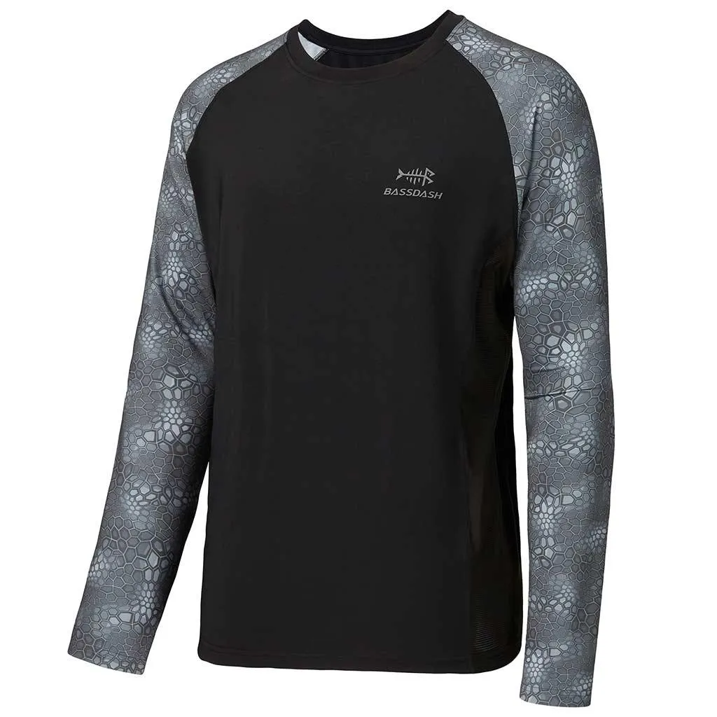 Men's UPF 50  Camo Long Sleeve Fishing Shirt FS08M