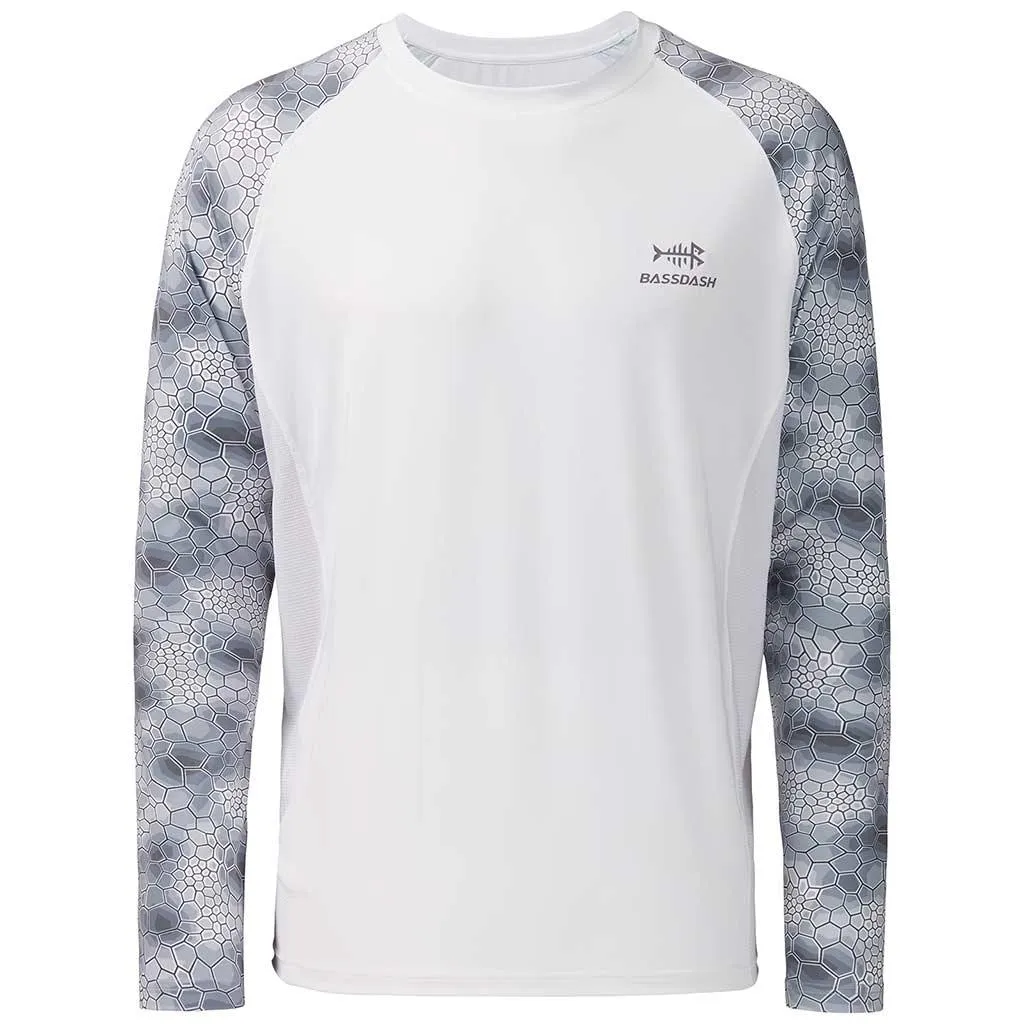 Men's UPF 50  Camo Long Sleeve Fishing Shirt FS08M