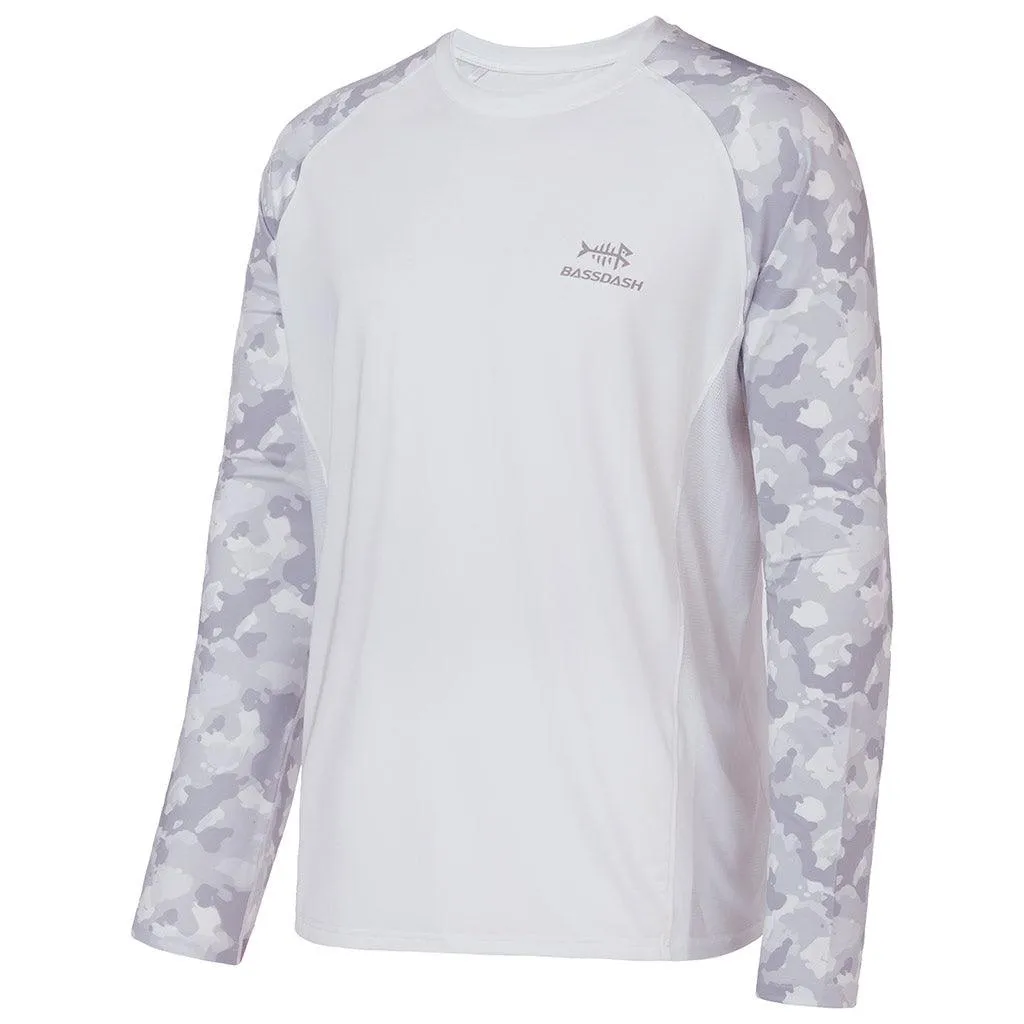 Men's UPF 50  Camo Long Sleeve Fishing Shirt FS08M