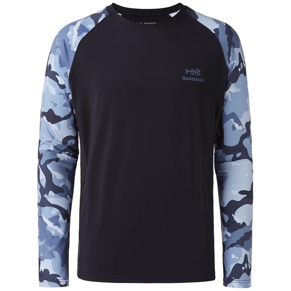 Men's UPF 50  Camo Long Sleeve Fishing Shirt FS08M