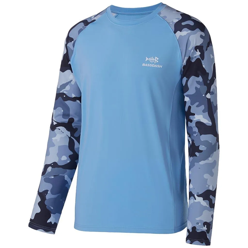 Men's UPF 50  Camo Long Sleeve Fishing Shirt FS08M