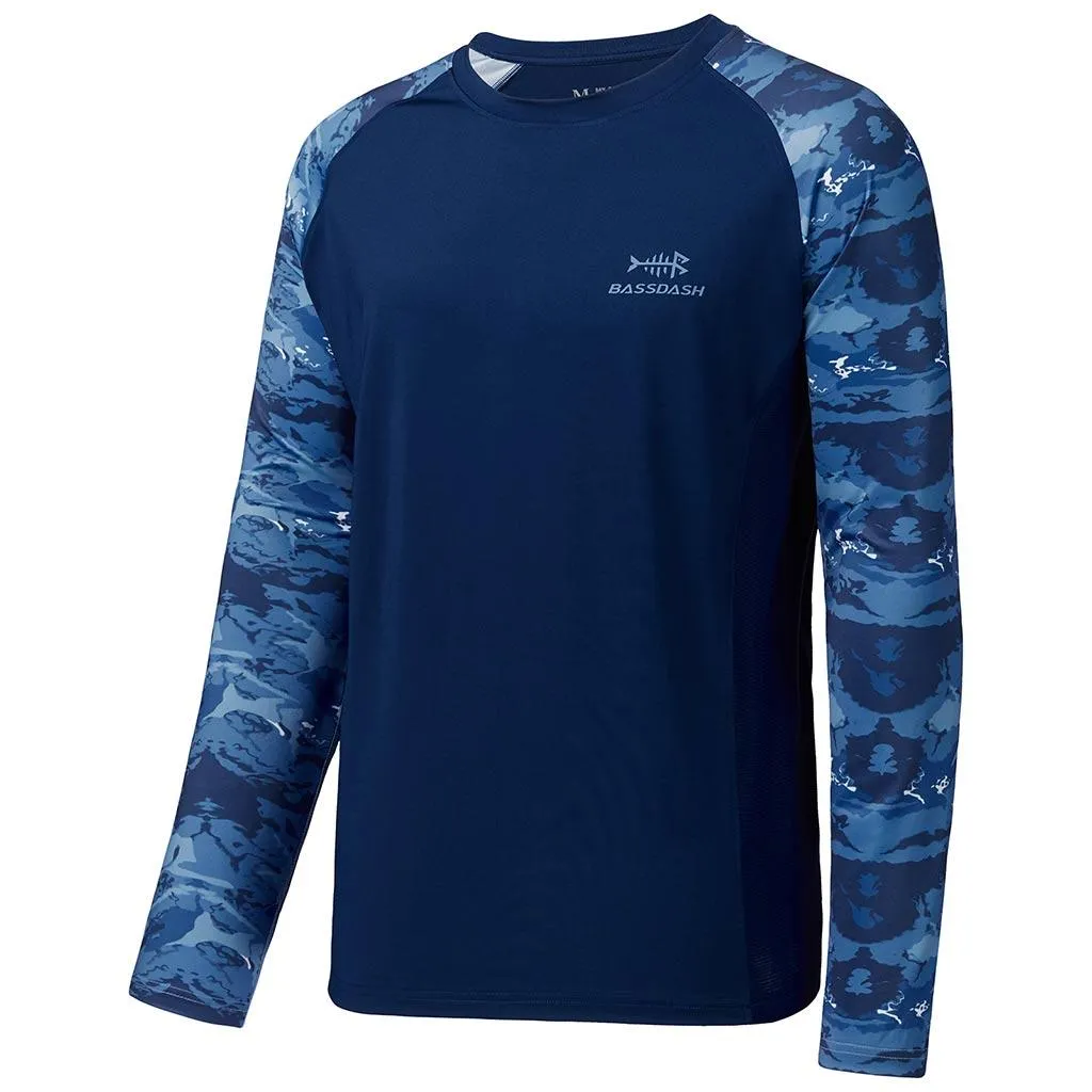 Men's UPF 50  Camo Long Sleeve Fishing Shirt FS08M
