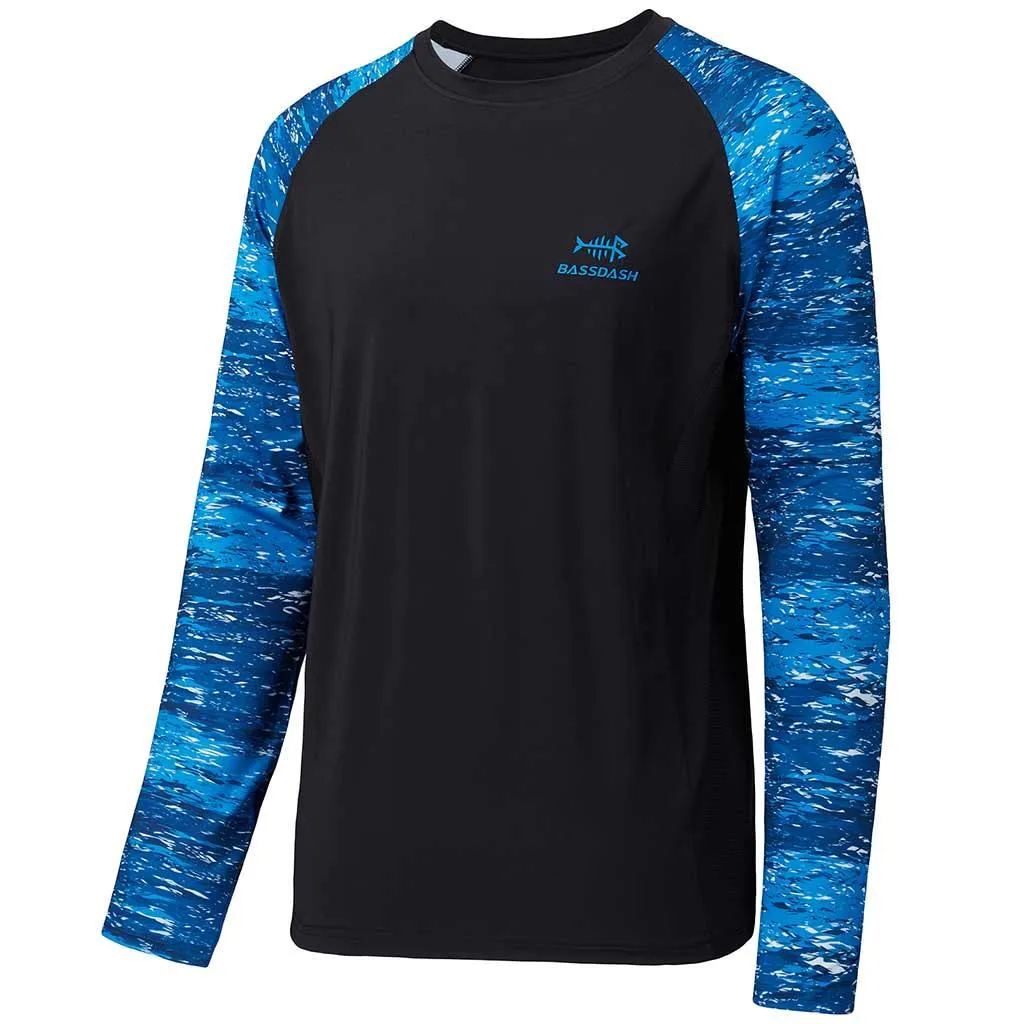 Men's UPF 50  Camo Long Sleeve Fishing Shirt FS08M