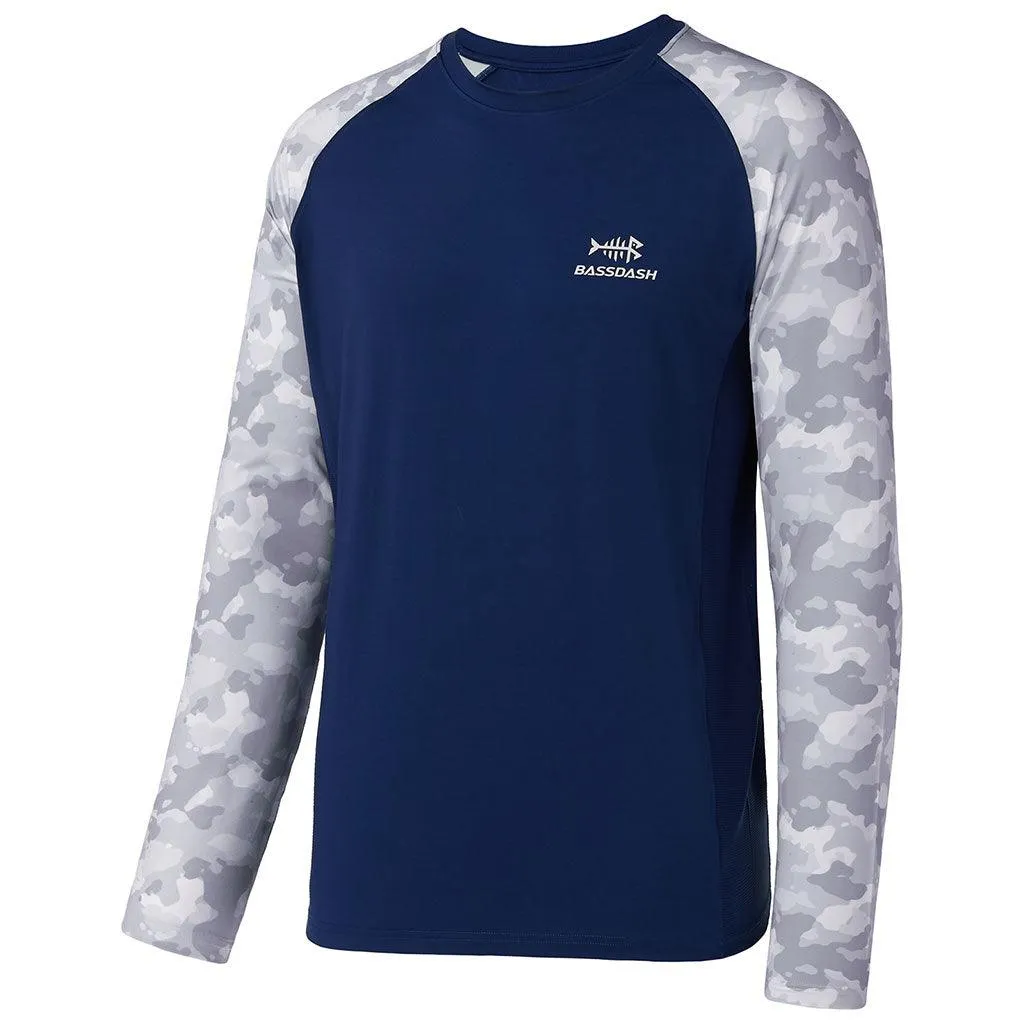 Men's UPF 50  Camo Long Sleeve Fishing Shirt FS08M