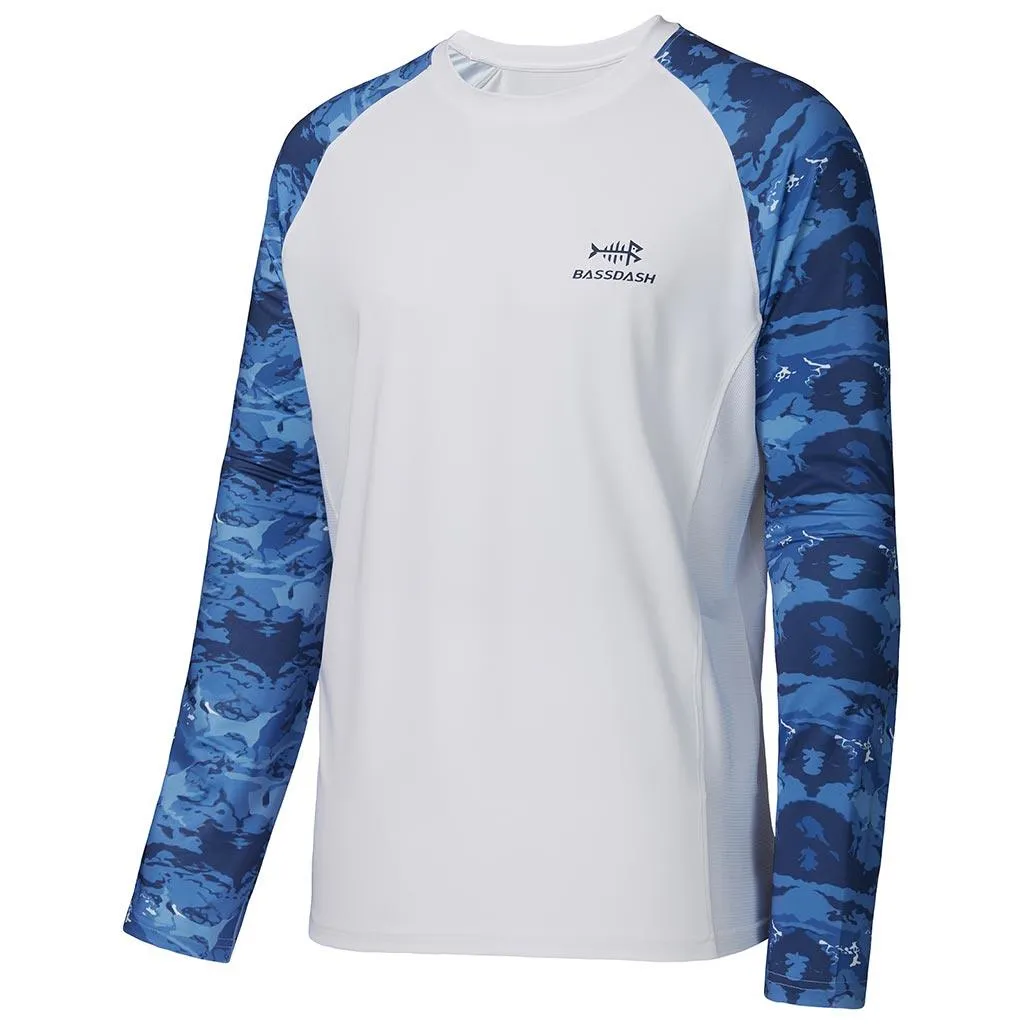 Men's UPF 50  Camo Long Sleeve Fishing Shirt FS08M