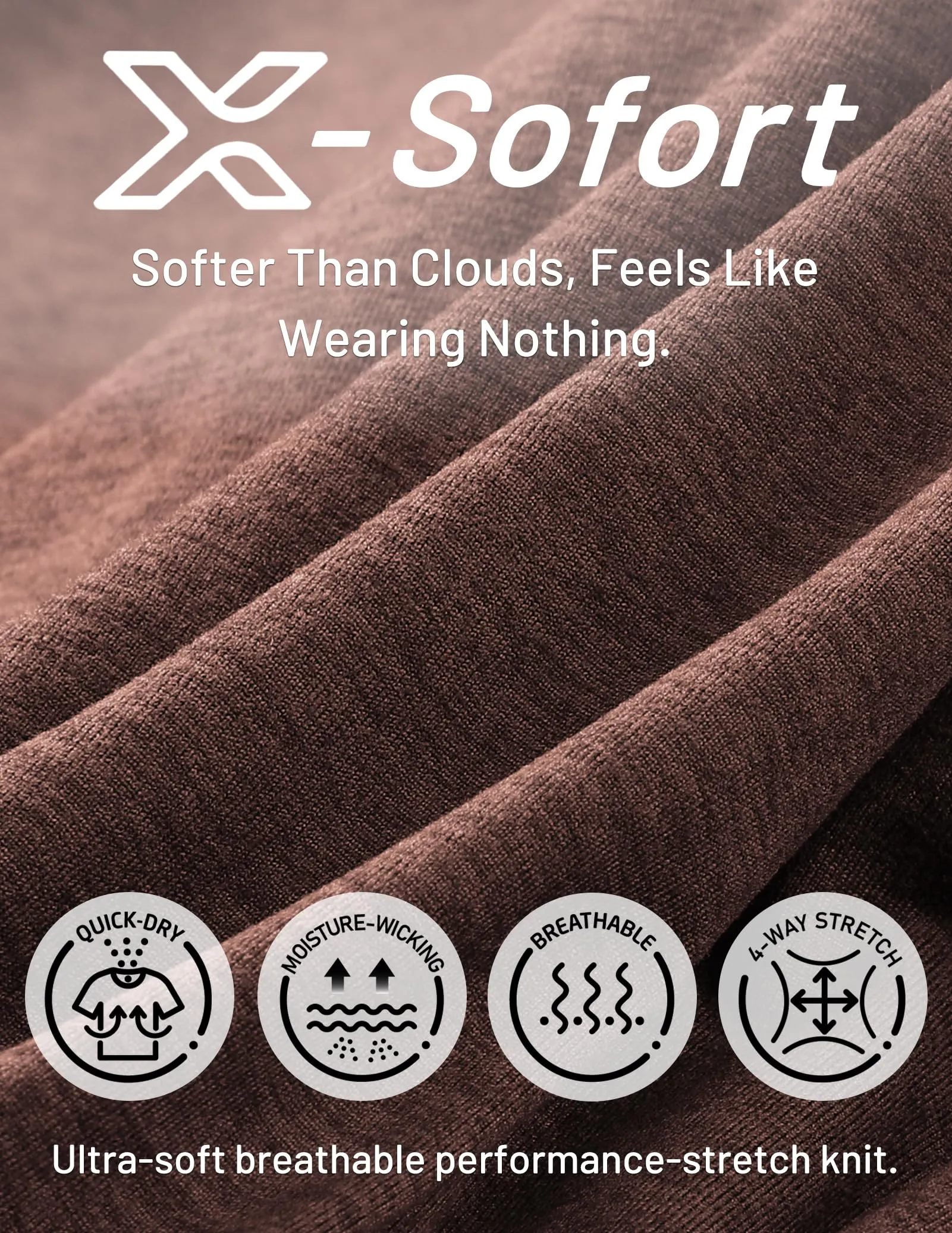 Men’s X-Sofort™ Buttery Soft Dry Fit V-Neck Workout T-Shirt