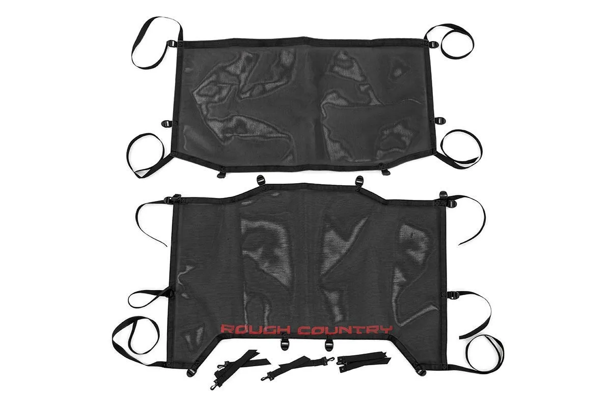 Mesh Bikini Top Plus - Black - Jeep Wrangler 4xe (21-23)/Wrangler JL (18-23)