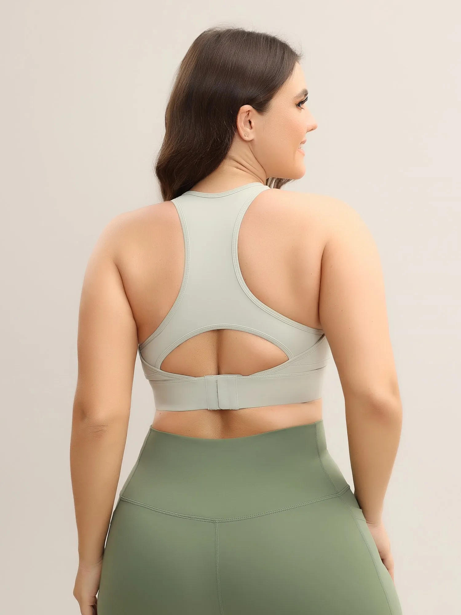 Midsize Easy Put On/Off Shockproof High-Intensity Sports Bra