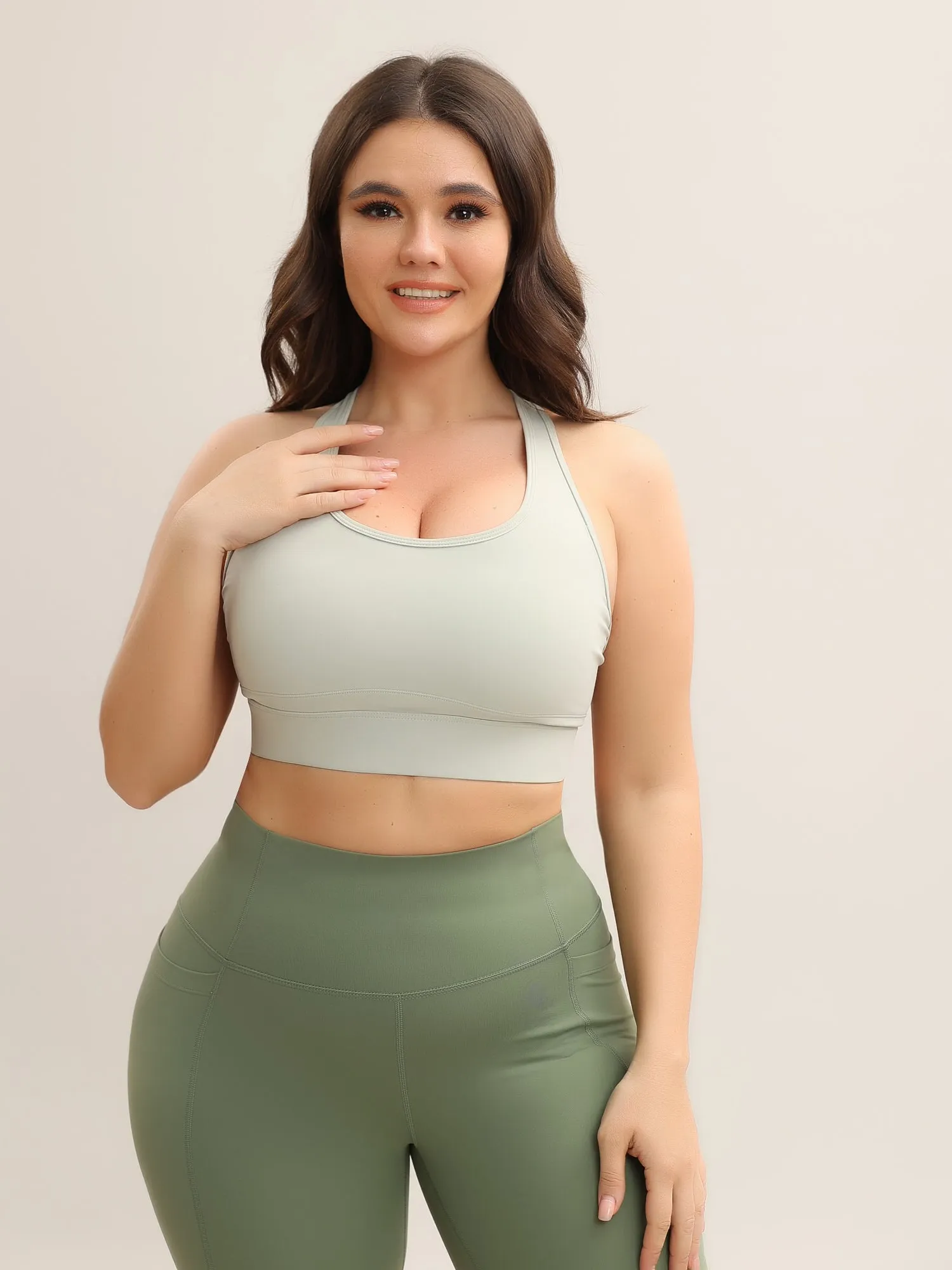 Midsize Easy Put On/Off Shockproof High-Intensity Sports Bra