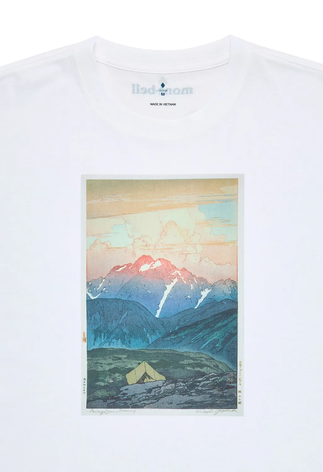 Montbell Men's Wickron Tsurugisan No Asa T-Shirt - White