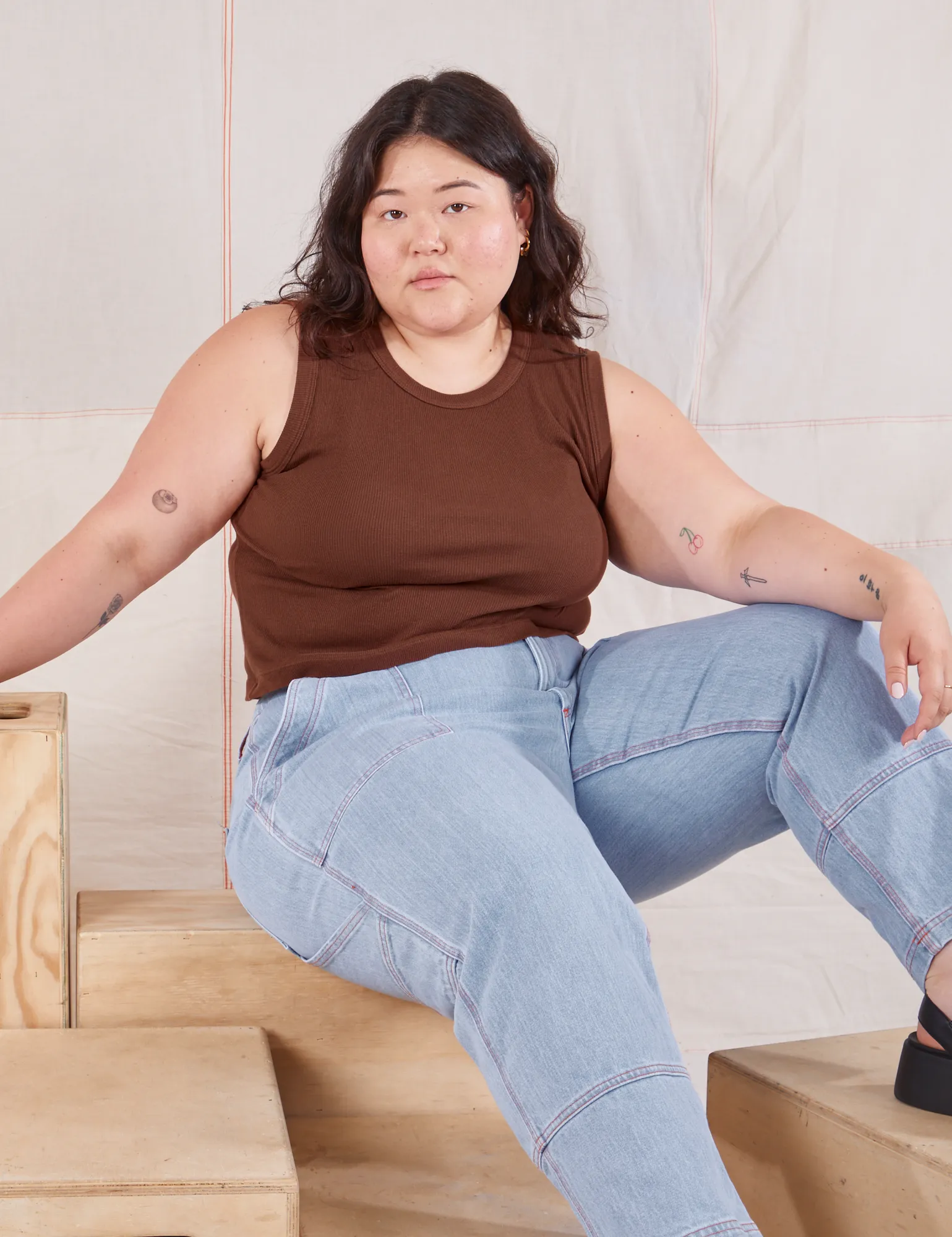 Muscle Tee - Fudgesicle Brown