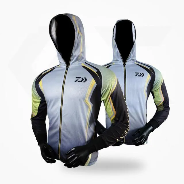 New Fishing Clothing Men Long Sleeve Quick Dry Fishing Shirts Outdoor Sports FIshing Clothes Zipper  Fishing Jackets