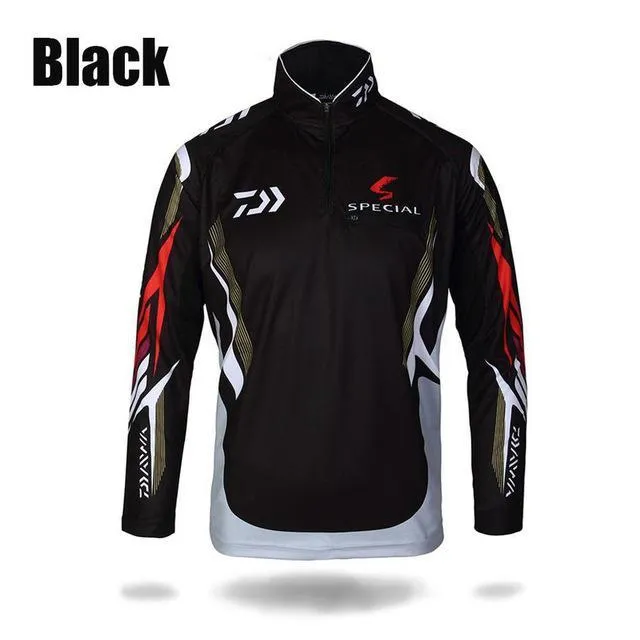 New Fishing Clothing Men Long Sleeve Quick Dry Fishing Shirts Outdoor Sports FIshing Clothes Zipper  Fishing Jackets