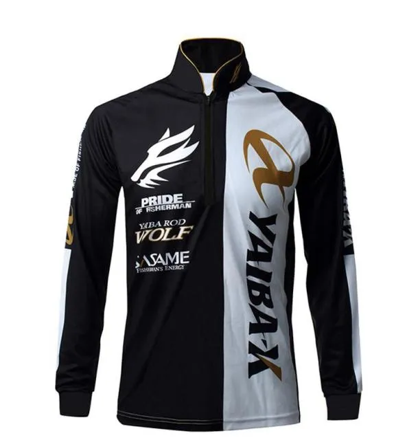 New Fishing Clothing Men Long Sleeve Quick Dry Fishing Shirts Outdoor Sports FIshing Clothes Zipper  Fishing Jackets