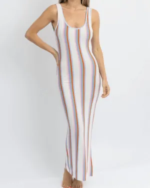 Newport Multi-Striped Coverup Dress In White  Multi | White  Multi