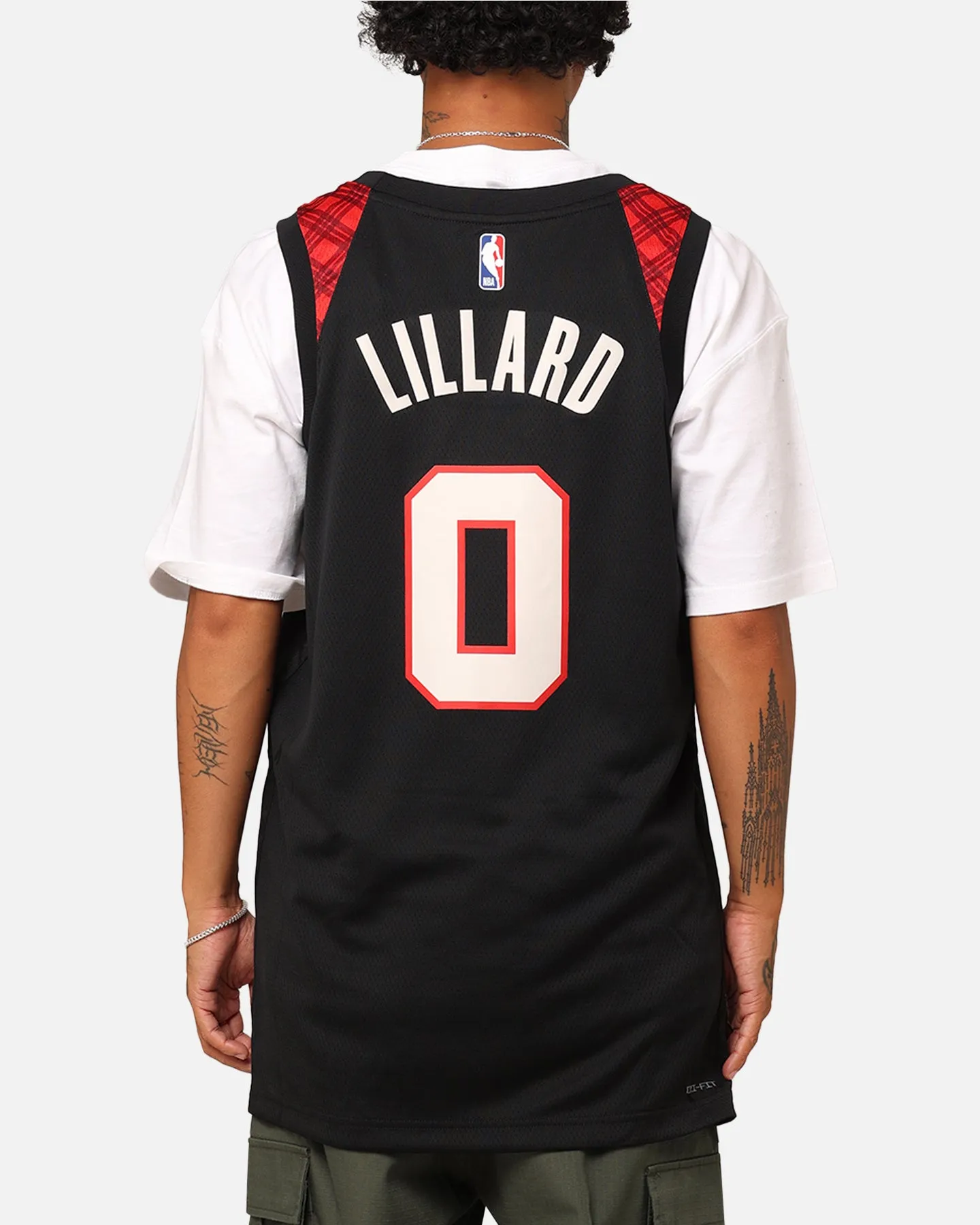 Nike Portland Trail Blazers Damian Lillard City Edition 2023/24 Dri-FIT Swingman Jersey Black