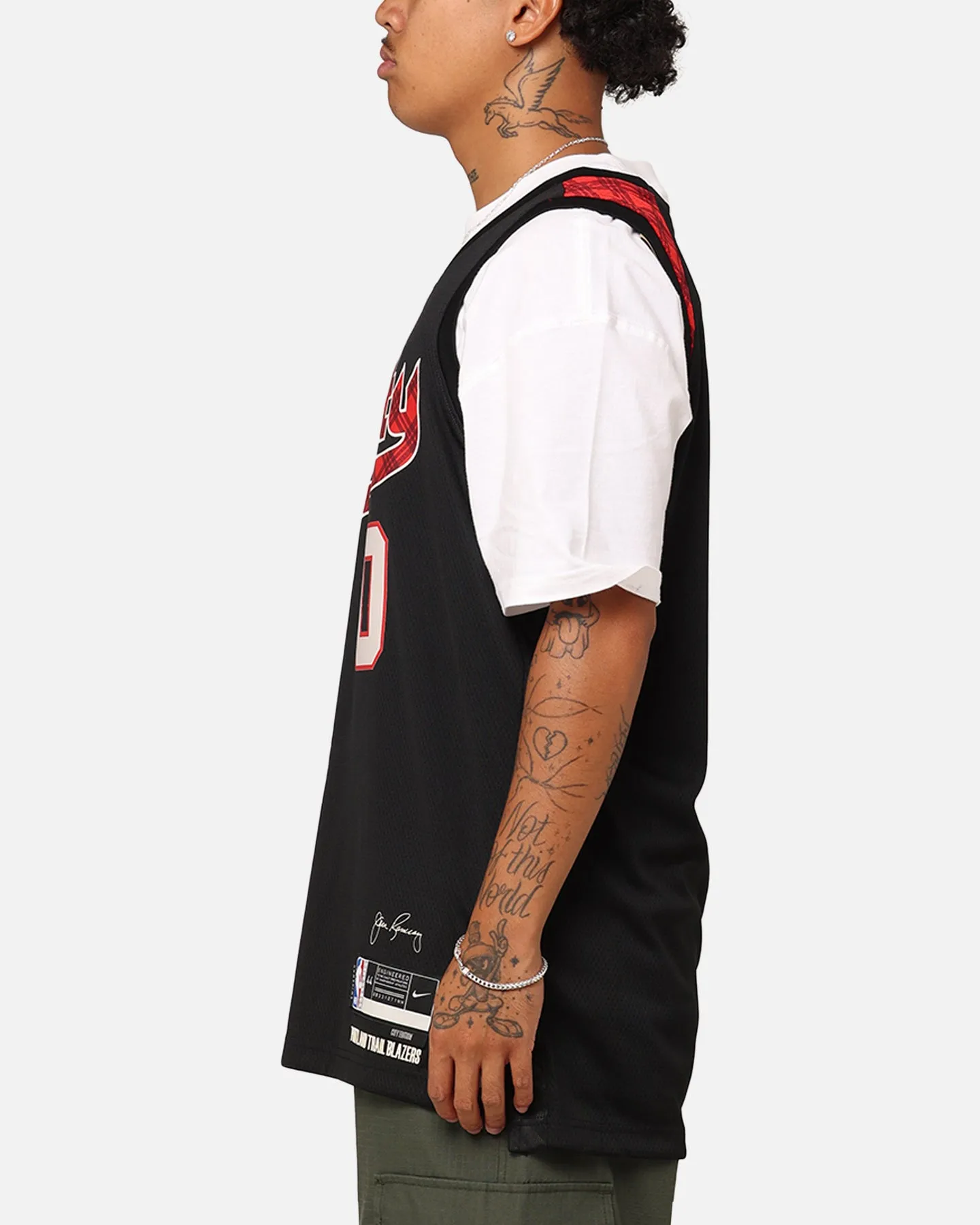 Nike Portland Trail Blazers Damian Lillard City Edition 2023/24 Dri-FIT Swingman Jersey Black