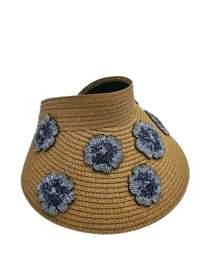 On-the-Go Style: Modern Sun Visor Cap (Noir Soleil)