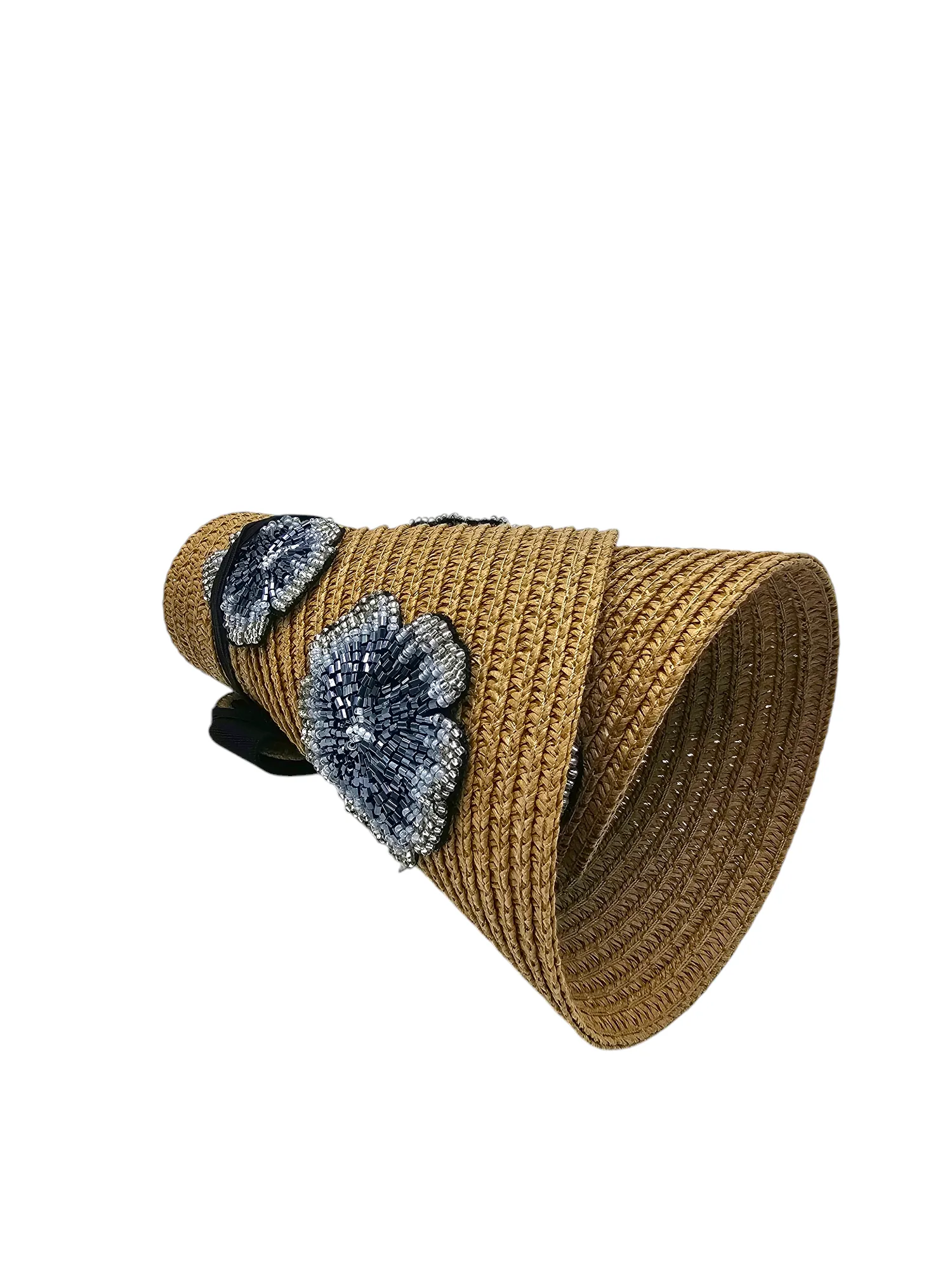 On-the-Go Style: Modern Sun Visor Cap (Noir Soleil)