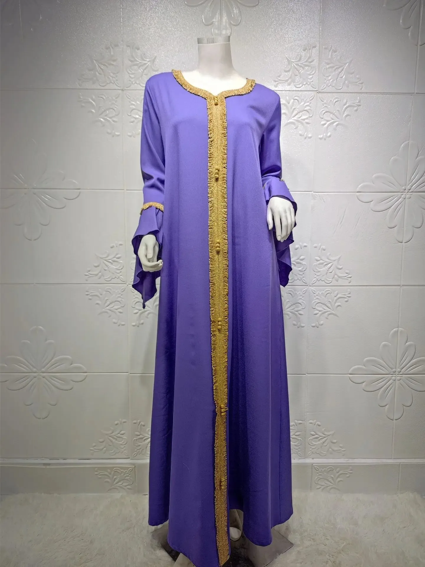 Plus Size Jalabiya Dubai Kaftan Long Dress Abaya for Muslim Women